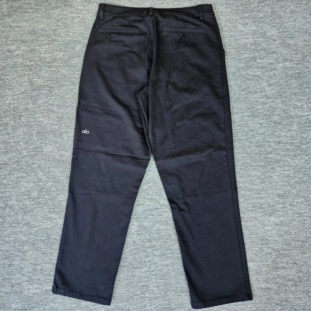 Alo Yoga Edition Sueded Pant Men's 32R Black Articulated Knee M5177R Athleisure